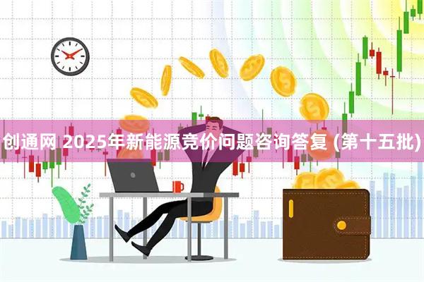 创通网 2025年新能源竞价问题咨询答复 (第十五批)